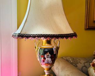 Pair of Old Paris Urn Lamps