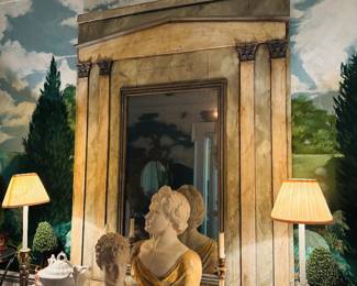 Faux Painted Marble Mirror