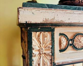Marble Top Pair of French Style Tables