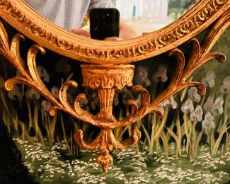 Adam Style Giltwood Mirror