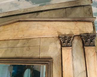 Faux Painted Marble Mirror