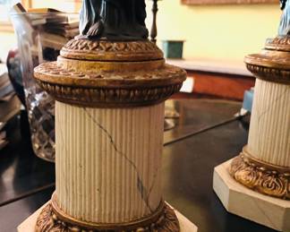 Pair of French Empire Style Candlesticks