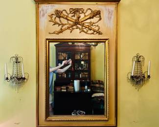 Please note: the secretary reflecting in the mirror is NOT in the sale. Family is keeping this piece.