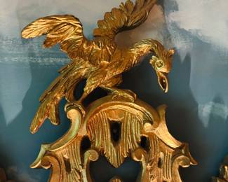 Ornate Gold Mirror w/ Bird