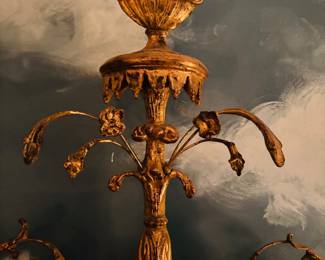 Adam Style Giltwood Mirror