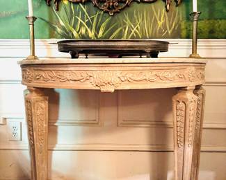 French Style Demilune Table