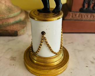 Pair of French Empire Bronze Candlesticks