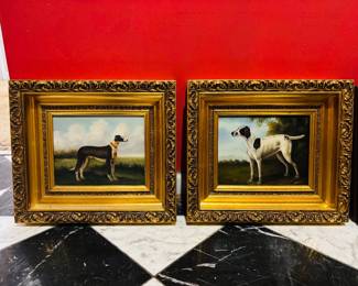 Oil of Canvas of Dogs