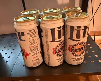 Miller Lite Super Bowl XXVI Commemorative Cans Pack