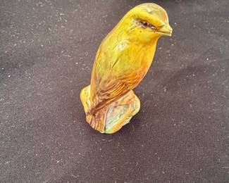 Ceramic Yellow Bird Figurine