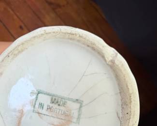 Portuguese Majolica Lily Pad Vase second image