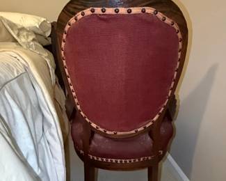 Victorian Walnut Needlepoint Parlor Armchair fourth image