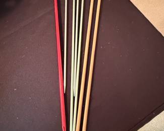 Assorted Knitting Needles and Crochet Hook