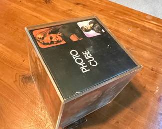 Vintage PHOTO CUBE Display with s Style Photos