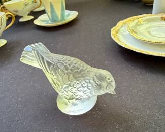 Ren Lalique Moineau Fier Frosted Glass Bird second image