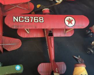 Texaco Wings of Texaco Stearman Biplane Diecast Bank second image