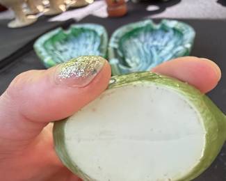 Vintage Hull Pottery Green Swan Planter or Trinket Dish second image