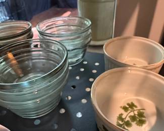 Anchor Hocking FireKing Jane Ray Pattern Custard Cups third image