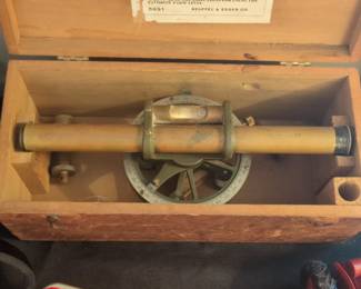 Vintage Keuffel Esser Co. Farm Level with Wooden Case second image