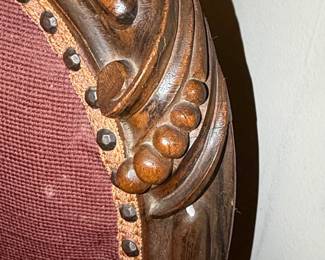 Victorian Walnut Needlepoint Parlor Armchair second image