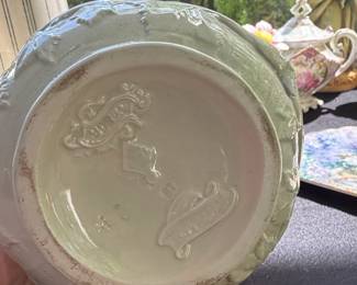 English Majolica Pitcher by T.J. J. Mayer with Grapevine Motif second image