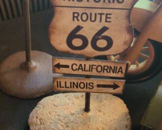 Route California Illinois Sign Decor