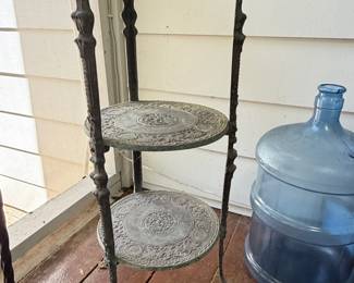 Victorian Style Cast Iron Figural Plant Stand