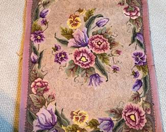 Floral Needlepoint Rug second image