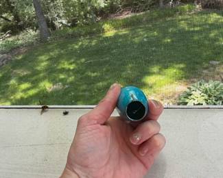 Japanese Cloisonn Vase with Cranes second image