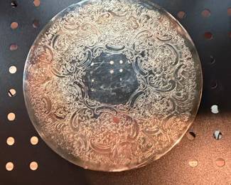 Ornate SilverPlated Footed Cake Stand