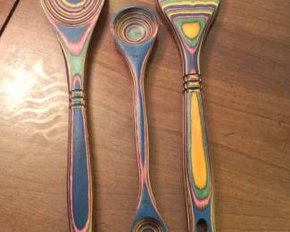 Set of Pakkawood Kitchen Utensils