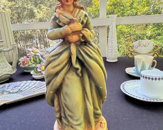 Vintage Homco Porcelain Victorian Lady Figurine