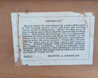 Vintage Keuffel Esser Co. Farm Level with Wooden Case third image