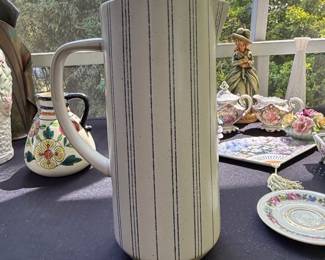 Hearth Hand with Magnolia Bead Stripe Stoneware Pitcher