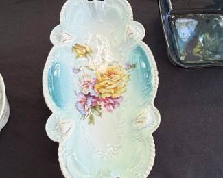 RS Prussia HandPainted Floral Serving Tray