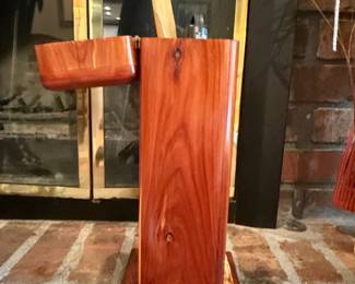 Wooden Fireplace Tool Holder Stand with Box