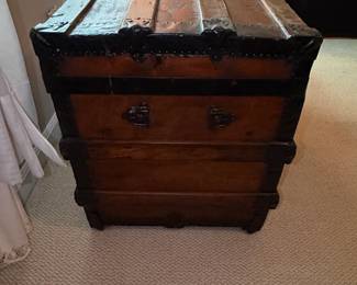 Antique Steamer Trunk second image