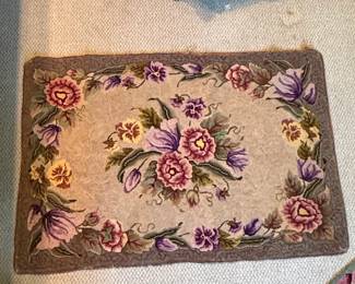 Floral Needlepoint Rug