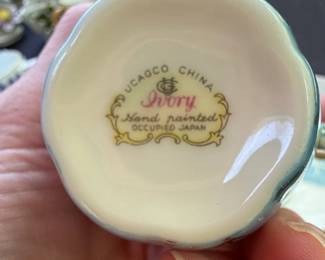 UCAGCO China Ivory Hand Painted Occupied Japan Teacup and Saucer second image