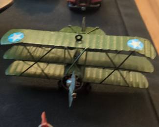 Vintage Tinplate Triplane Model