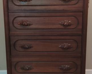 Davis Cabinet Company Lillian Russell Collection Walnut Dresser with Mirror third image