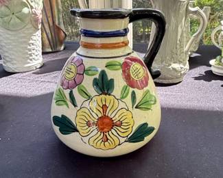 Clarice Cliff Art Deco Floral Pitcher