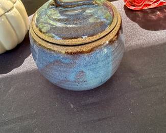 Studio Art Pottery Lidded Jar
