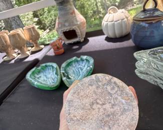 Set of Fossil Stone Goblets third image