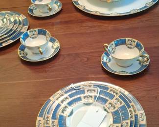 Haviland Val de Loire Blue Band China Set