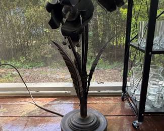 Vintage Art Nouveau Tulip Lamp