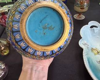 Antique Chinese Cloisonn Vase, Circa second image