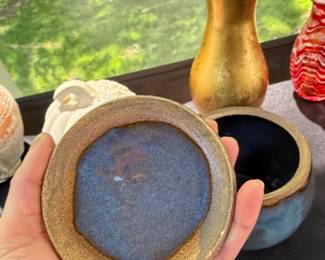 Studio Art Pottery Lidded Jar second image