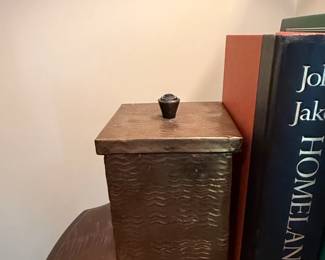 Hammered Metal Tissue Box Cover