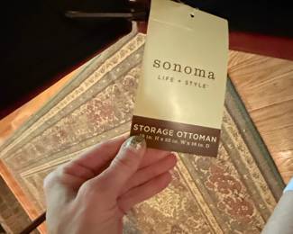 Sonoma Life Style Storage Ottoman fourth image
